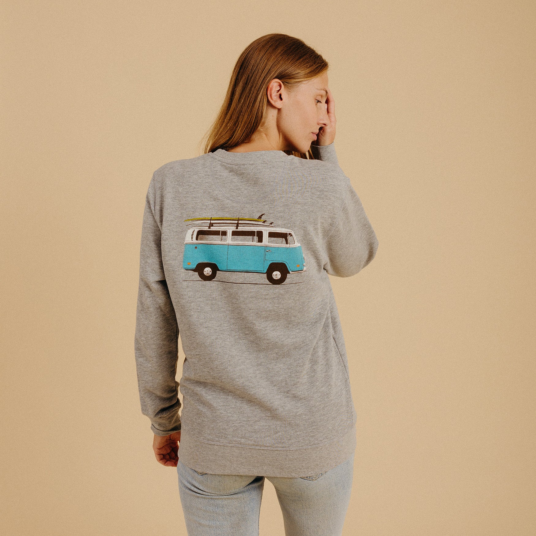 Blue Van Life Sweatshirt Lite - Image 2
