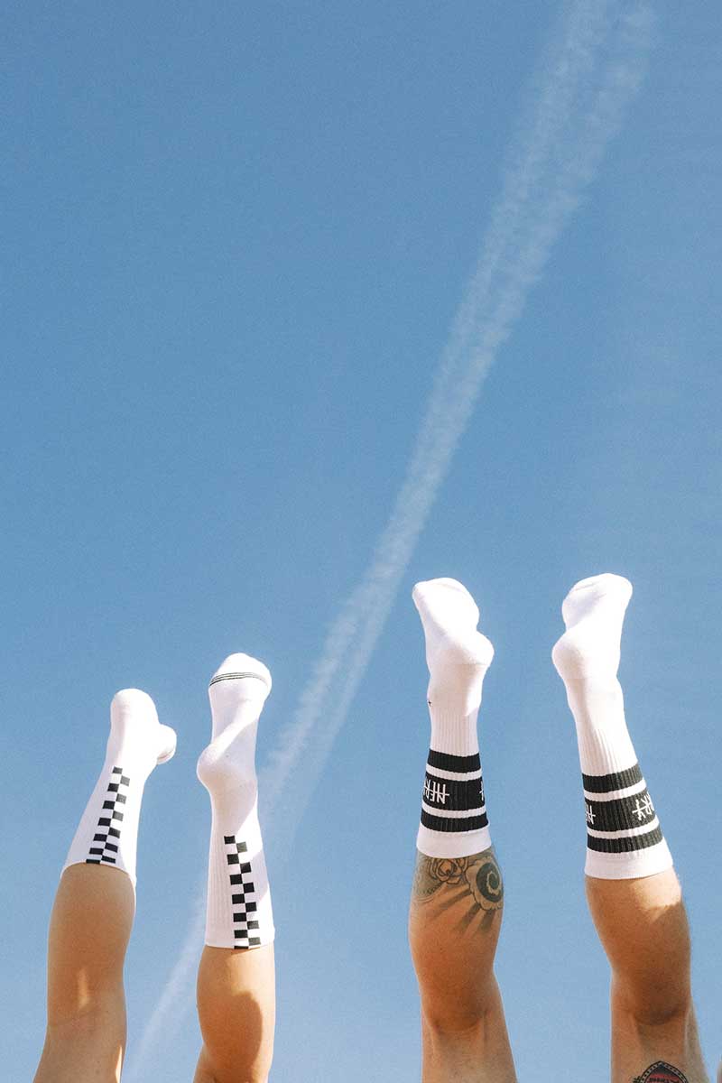 Socks Damero Blanco Negro - Image 3
