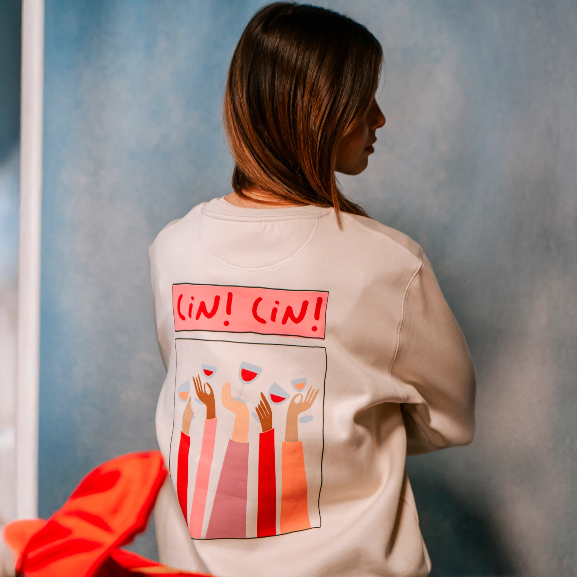 Cin Cin Wine Sweatshirt - Image 3