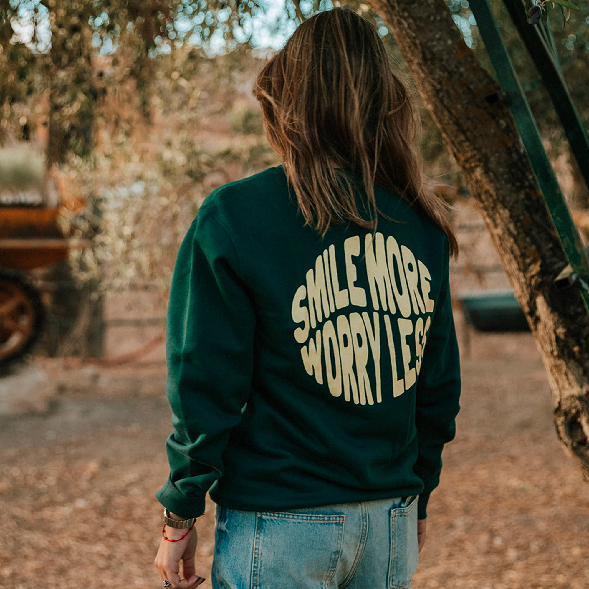 Smile More Worry Less Sweatshirt - Image 10