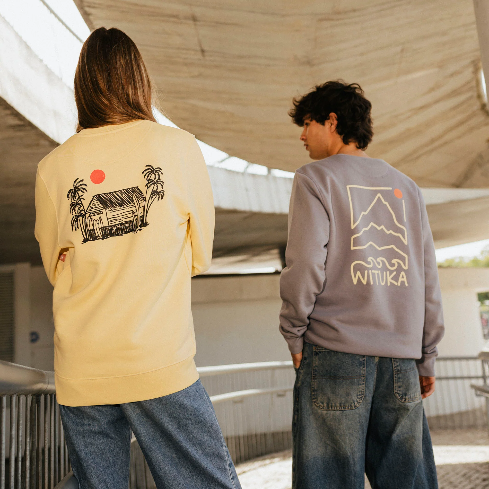 Wituka Line Landscape Sweatshirt - Image 3